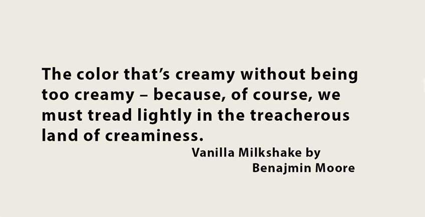 Vanilla Milkshake Benjamin Moore